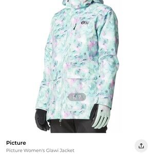 PICTURE Glawi Women’s Ski Jacket in Mint Floral